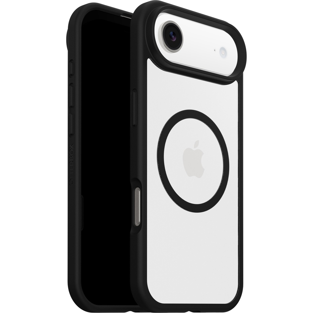 [MPA-77-98611] MPA-77-98611 OtterBox React MagSafe Apple iPhone Air (6.5') Case Black Crystal (Clear/Black) - (77-98611),DROP+ Military Standard,Raised Edges,7 Years Warranty