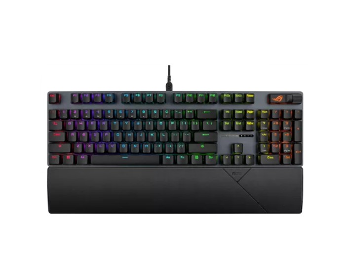 KBA-SCOPE-II-X-SM ASUS ROG Strix Scope II X Strom Gaming Keyboard, Hot-swappable ROG NX Mechanical Switches V2, Sound-dampening foam PBT doubleshot keycaps or UV-coated