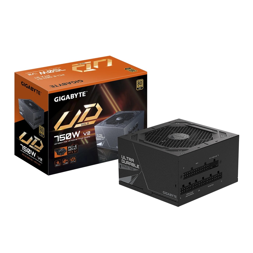 [PSG-UD750GMPG5V2] PSG-UD750GMPG5V2 Gigabyte UD750GM PG5 V2, 750W ATX PSU Power Supply  80+ Gold >90%  Black Embossed Cables 100-240 Vac  >100K Hrs (NEW)