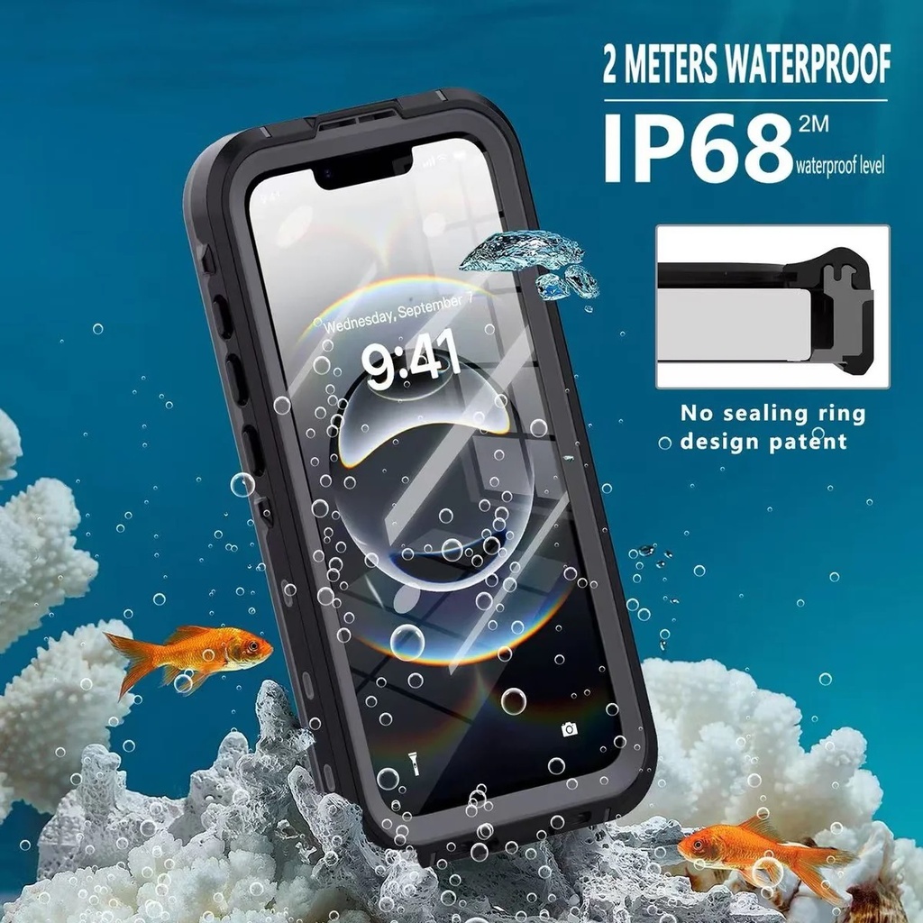 [MPA-HDTWPISE78] MPA-HDTWPISE78 USP Apple iPhone SE (3rd & 2nd Gen) and iPhone 8/7 Waterproof Case - Black, Military-Grade, Shockproof, Scratch Resistant, Durable,5 Years Warranty
