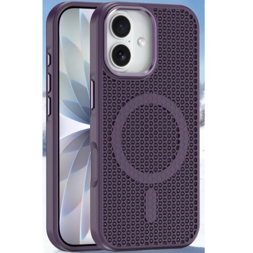[MPA-C3MA170DP] MPA-C3MA170DP USP Apple iPhone 17 (6.3') Armor 3D Mesh Case with MagSafe Dark Purple- Fragiile Surface, TPU Bumper, Drop Resistance, 5 Years Warranty