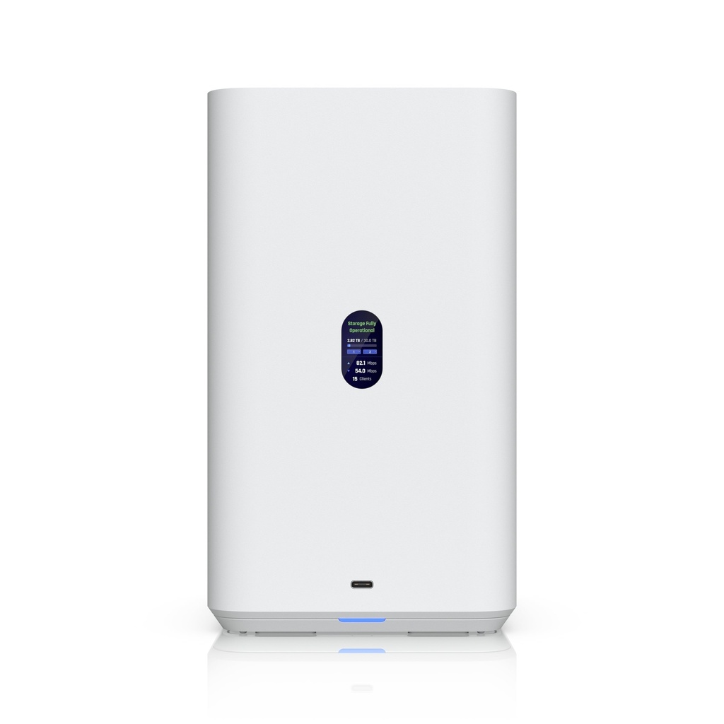 [NHU-UNAS-2-W] NHU-UNAS-2-W Ubiquiti UNAS 2, White, UniFi Network Attached Storage (2) 3.5' HDD Bays, 2.5 GbE Networking, USB-C Connectivity, Included PoE++ Adapter, Compact Foot