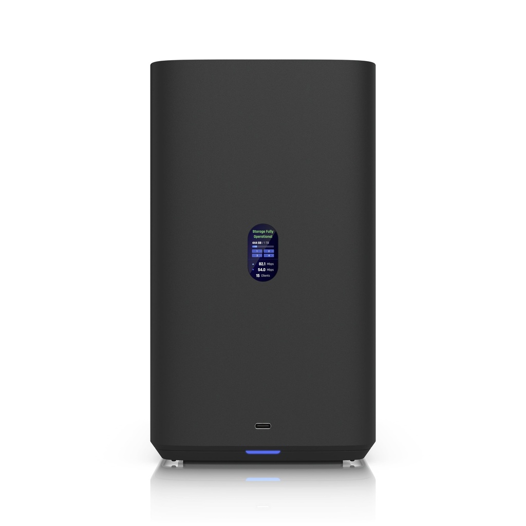 NHU-UNAS-4-B Ubiquiti UNAS 4, Black, UniFi Network Attached Storage(4) 2.5/3.5'HDD Bays, (2)M.2NVMe SSD, 2.5GbE Networking, USB-C Conn, PoE+++ Adapter Compact