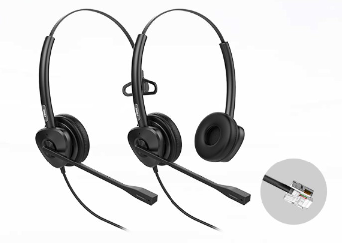IPF-HT302 Fanvil HT302 RJ9 Dual Headset - OverThe Head Design, Suit For Small Office, Home Office (SOHO) Or Call Center Staff