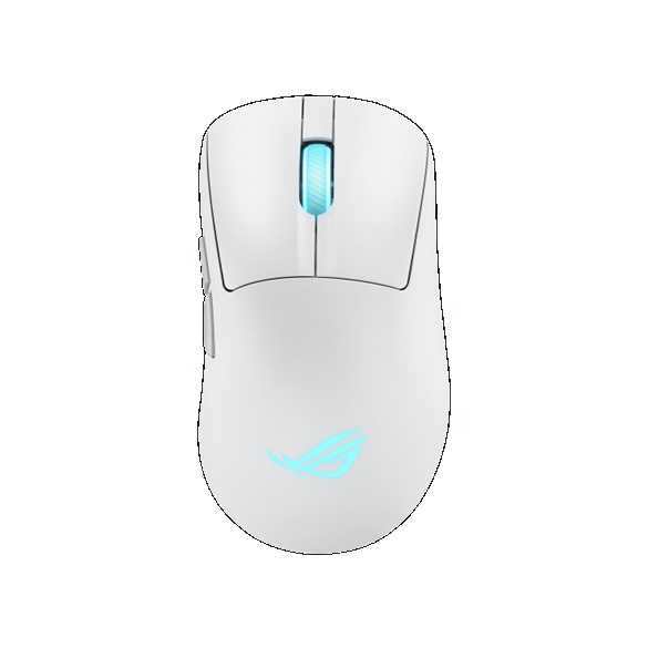 [MIA-ROG-KERIS-II-O-WH] MIA-ROG-KERIS-II-O-WH ASUS ROG Keris II Origin Gaming Mouse Moonlight White, ROG Micro Switch II, USB/Bluetooth/RF 2.4GHz, 8000 Hz, AURA Sync, 2 m paracord