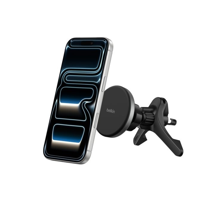 [MPA-WIC010FQBK] MPA-WIC010FQBK Belkin BoostCharge Magnetic Wireless Charging Car Vent Mount w/ Qi2(15W)+27W Car Adapter+USB-C Cable(1M) -Black(WIC010fqBK),$2500 CEW,2 Years Warranty