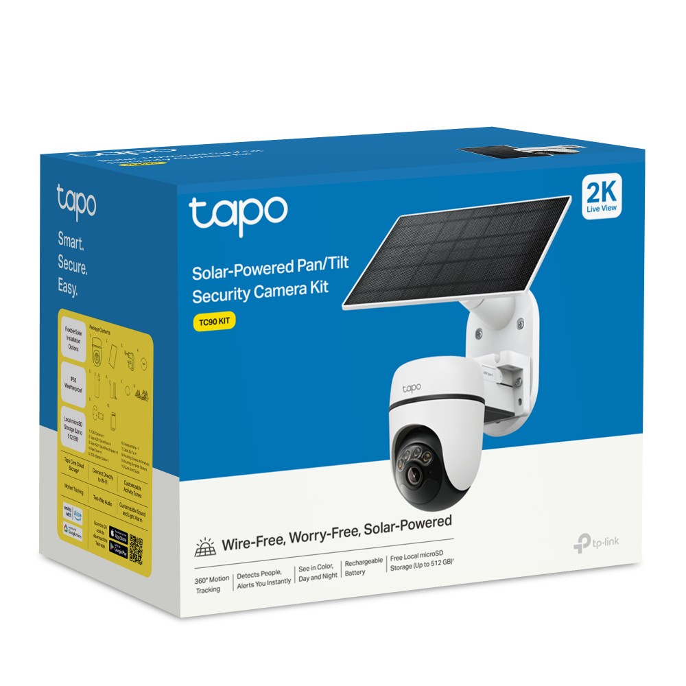 NWTL-TC90-KIT TP-Link TC90 KIT Solar-Powered Pan/Tilt Security Camera Kit