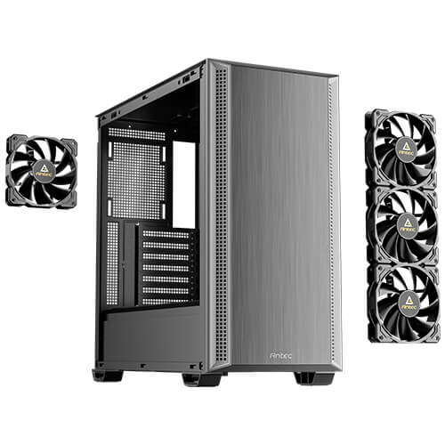 [CAA-P7S] CAA-P7S Antec P7 S 478 x 222 x 465 mm ATX/M-ATX/ITX, Steel + Plastic, USB-C 3.2, 4×120mm PWM fans, 360mm radiator, GPU 405mm, PSU 270mm Mid-Tower ATX Case