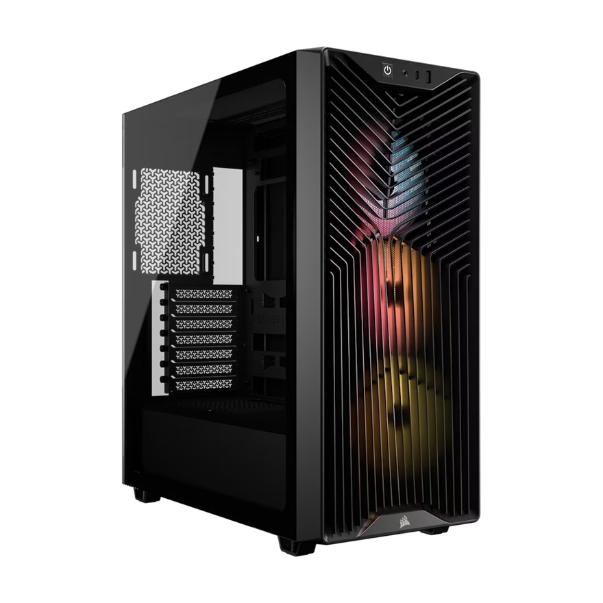 [CAC-3200DRS-ARGB-BK] CAC-3200DRS-ARGB-BK Corsair 3200D RS ARGB Mid-Tower PC Case -Black, ATX mATX ITX, TG panel, ARGB fans, 400mm GPU, 165mm CPU, 360mm rad, USB-C, 7 slots, 2x2.5 1x3.5, 2yr w