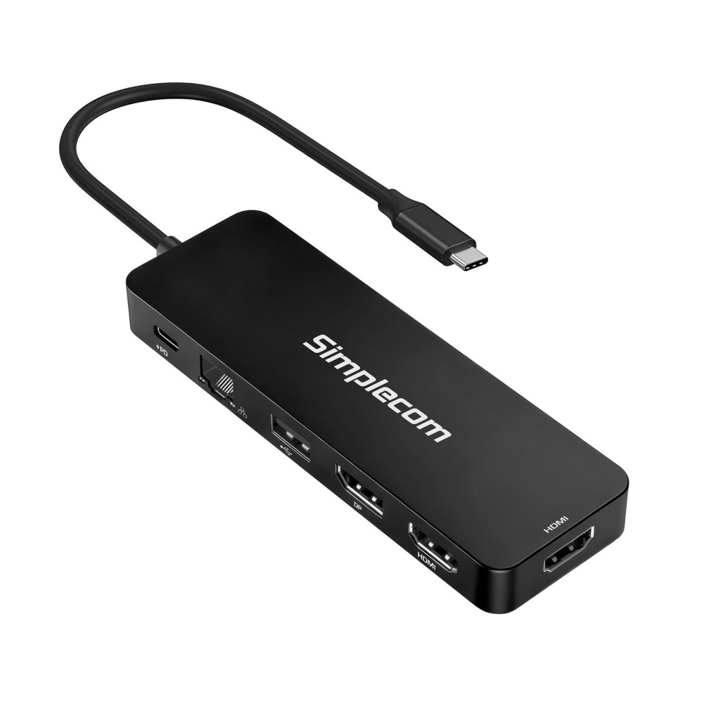 [USSI-CHT811] USSI-CHT811 Simplecom CHT811 11-in-1 USB-C 4K Triple Display MST Docking Station with Dual HDMI DP