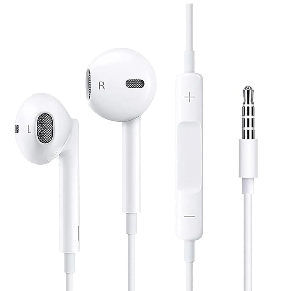 [MPA-6902957318839] MPA-6902957318839 USP Pisen Half-in-Ear 3.5mm Earphones - White, Ergonomic Design ,HD Call Microphone, 5 Years Warranty