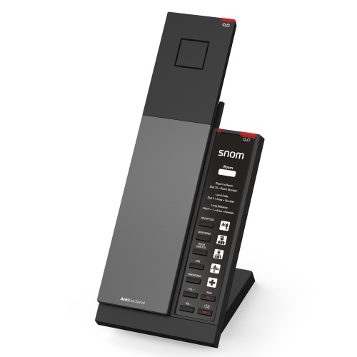 [IPS-HD341] IPS-HD341 Snom HD341 – Slim IP‑DECT Guest Room Phone, PoE or PSU, Customisable handset back cover, GDPR‑compliant,Large LED
