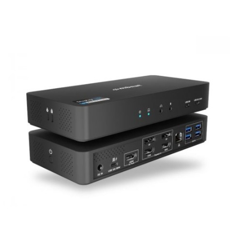 USMB-DOCK-HDL18 mbeat® mbeat USB-C Triple 4K Display Docking Station Triple 4K@60Hz  1 × HDMI 2.0  Host Port: 1 × USB-C 10Gbps 2 × USB-C 10Gbps 4 × USB-A 5Gbps