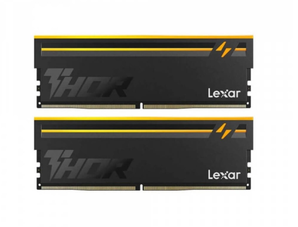 LXM-DR5-U16GX2-60-36B-RGD Lexar LD5U16G60C36BV-RGD DDR5 UDIMM 32GB Kit (2 x 16GB)  6000 MT/s 1.4V CL36 THOR G2 OC RGB BLACK INTEL XMP 3.0 & AMD EXPO