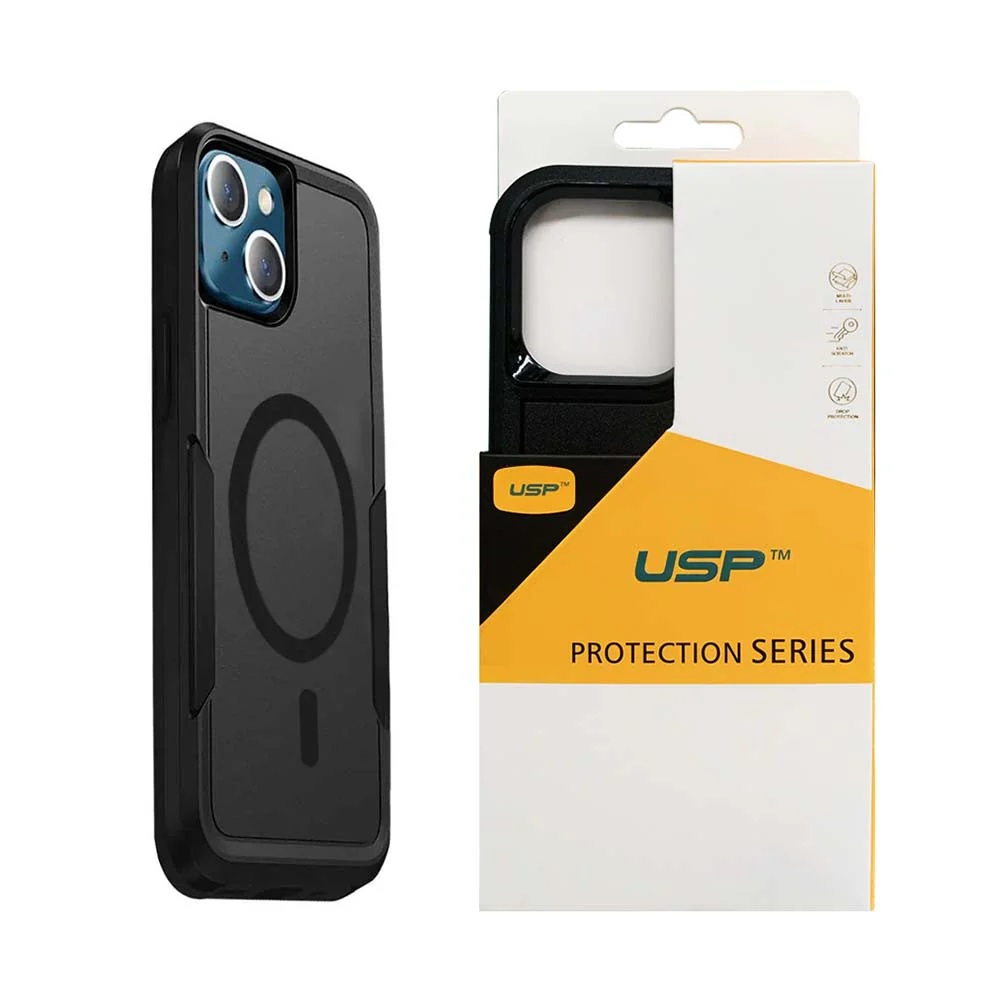 [MPA-6976552041867] MPA-6976552041867 USP Apple iPhone 16 (6.1') Armor Light Case with MagSafe Black - Built-in magnets, Drop Protection, Raised Edges, 5 Years Warranty