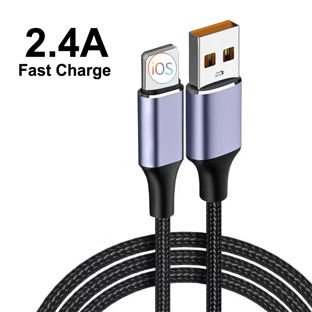 [MPA-PSLTA30CMBK] MPA-PSLTA30CMBK USP Lightning to USB-A Cable (30CM) Black - Quick Charge & Connect, 2.4A Rapid Charge, Nylon Weaving,Apple iPhone/iPad/MacBook, 5 Years Warranty