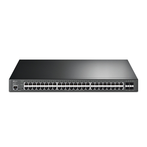 TP-Link SG3452XP JetStream 48-Port Gigabit and 4-Port 10GE SFP+ L2+ Managed Switch with 48-Port PoE+  Omada
