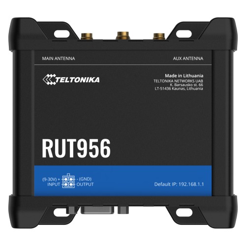 NHT-RUT956-GLOBAL Teltonika RUT956 Global Version Industrial Cellular Router, PSU included