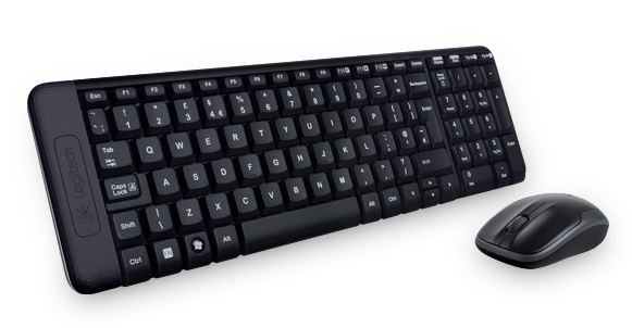 Logitech MK220 Wireless Keyboard  Mouse Combo Much smaller design, same keys 2.4 GHz 128-bit AES encryption Fewer battery hassles