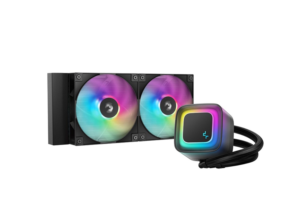 CFD-LE240-V2 DeepCool LE240 V2 Liquid Cooler 240mm 6th Gen Pump up to 3400 PWM, Hydro Bearing, IntelLGA1851/1700/1200/1151/1150/1155, AMDAM5/AM4
