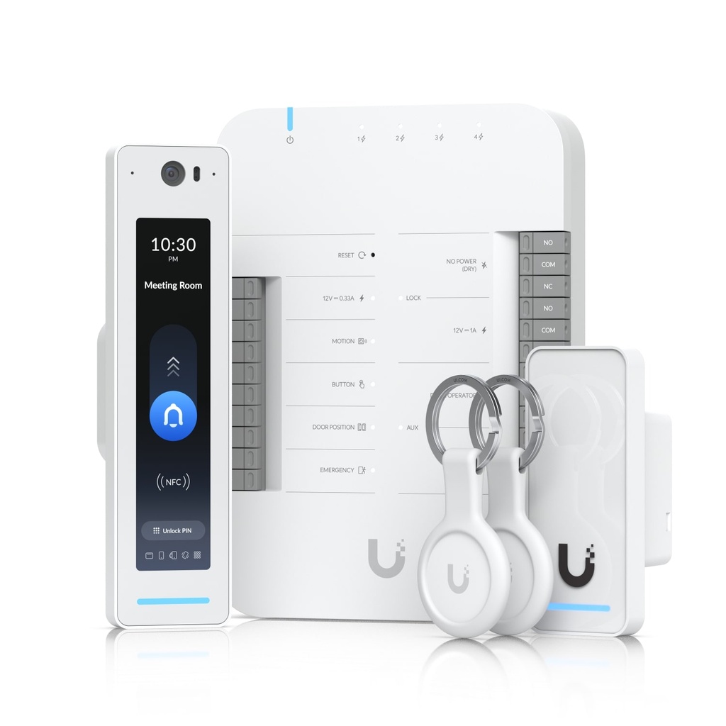 NHU-UA-G3-SK-PRO Ubiquiti G3 Starter Kit Pro, Provides Complete Entry &Exit Control For Single Door With 2 Readers &Apple Touch Pass Support