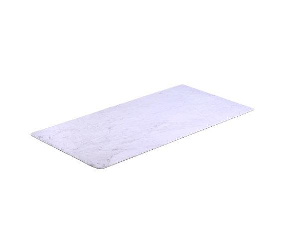 MABT-MP10-1 Brateck MP10-1 800mmx400mm Stylish Desk Pad Marbled White, 800x400x4mm, reduces resistance and ensure easy mouse movements (LS)
