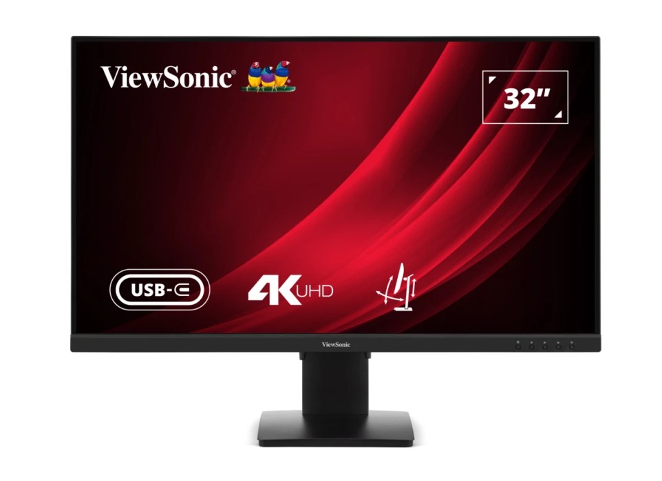 [MNV-VG3208U-4K] MNV-VG3208U-4K ViewSonic 32' VG 4K SuperClear VA, USB-C, DP, Height Adjust,  3y Advanced Replacement, Business Pro Monitor