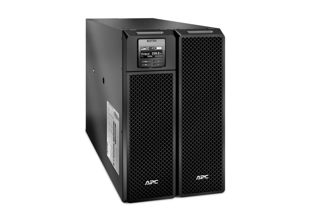 UPA-SRT8KXLI APC Smart-UPS On-Line, 8kVA/8kW, Tower, 230V 3:1 and 1:1, 6x C13+4x C19 IEC outlets, Network Card+SmartSlot, Extended runtime, W/O rail kit