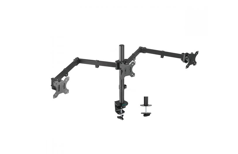 [MAMB-ACA-MMA-TC01K] MAMB-ACA-MMA-TC01K (LS) mbeat® activiva Triple-Screen Articulating Monitor Arm Ideal for a seamless triple monitor setup (13'-27'), it offers flexible positioning