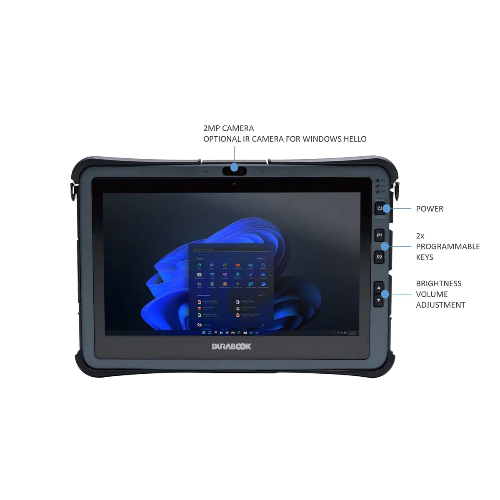 [NBDB-U1H1P2EEHBXX] NBDB-U1H1P2EEHBXX Durabook, U11, 11.6' FHD, Intel® Core™ i5-1230U, Windows 11, 8GB RAM, 256GB PCIe SSD, Wi-Fi 6E, Bluetooth v5.3, 2MP Front Camera, 3-year Warranty