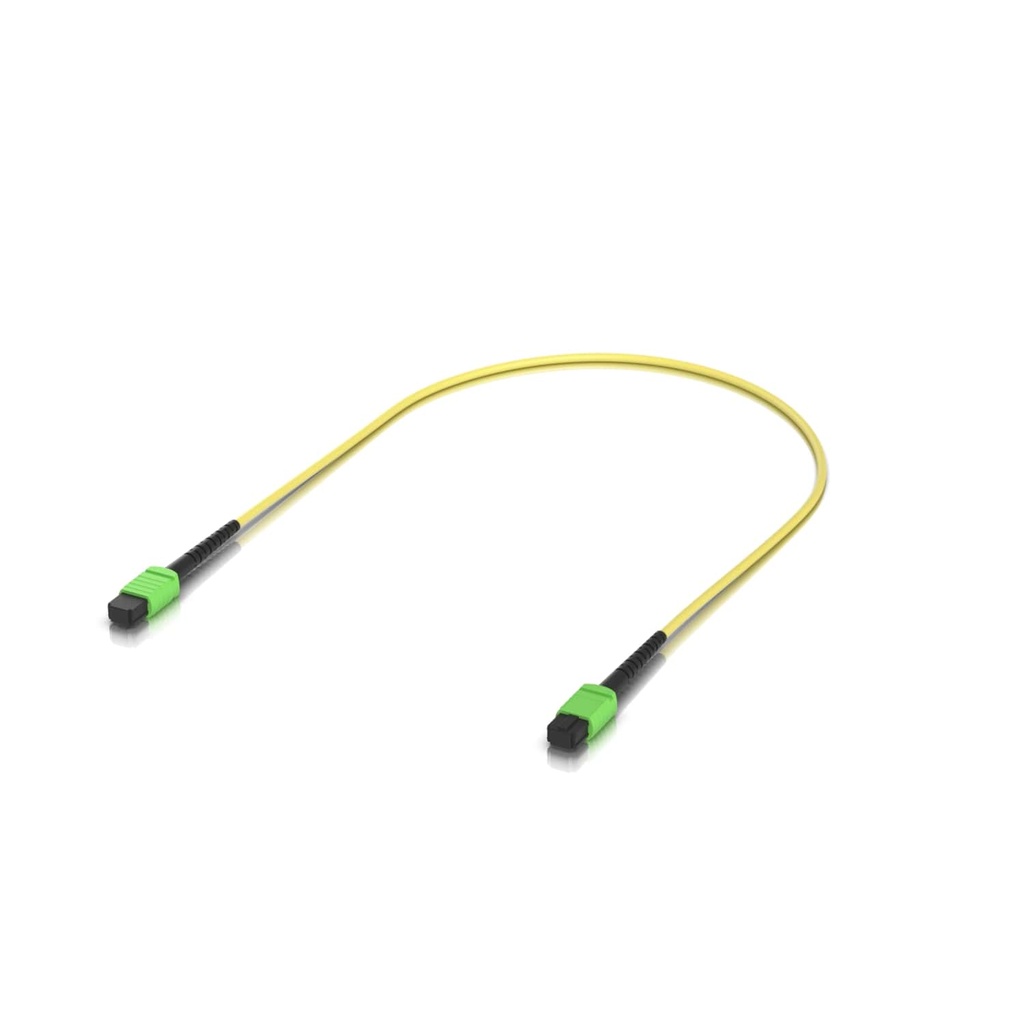 [NHU-OFC-SA-MPMP-0.5M] NHU-OFC-SA-MPMP-0.5M Ubiquiti OS2 MPO-12 APC Fiber Patch Cable, 0.5 m, Single-pack, Indoor OS2 Single-mode,MPO-12 Type B APC Connectors, For 100G Applications