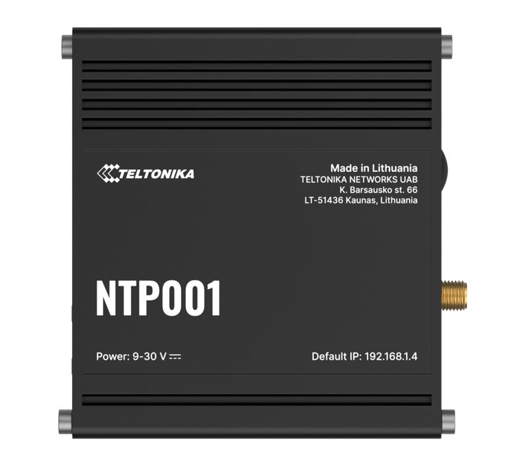[NHT-NTP001] NHT-NTP001 Teltonika NTP001, Accurate & low-cost NTP server, Network Time Synchronization, GNSS capabilities, UTC-traceable time, Plug-and-play functionality