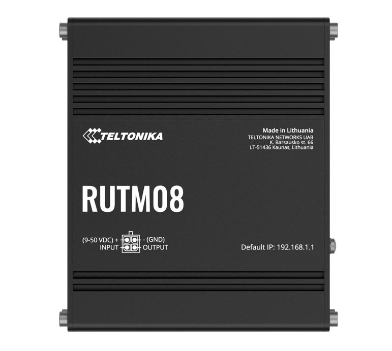 [NHT-RUTM08] NHT-RUTM08 Teltonika RUTM08 Industrial Wired Router, 4 Gigabit RJ45 Ports,128 tag/port-based VLANs, PSU included