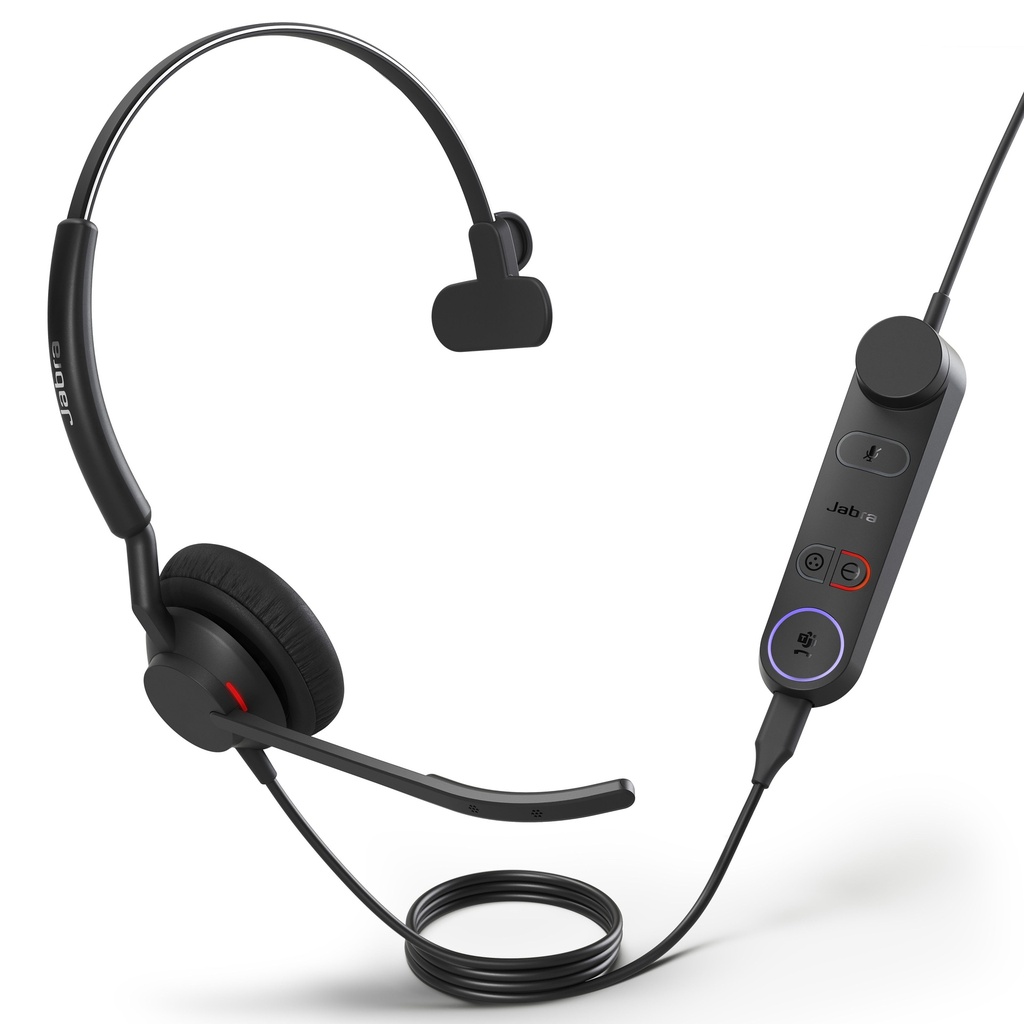 [SPJ-E-50II-M-MS-CA] SPJ-E-50II-M-MS-CA Jabra Engage 50 II Mono Teams Corded USB-C/A Headset, Best Headset for Clear Customer Calls Ultra-Lightweight Hearing Protection Smartringer Busylight