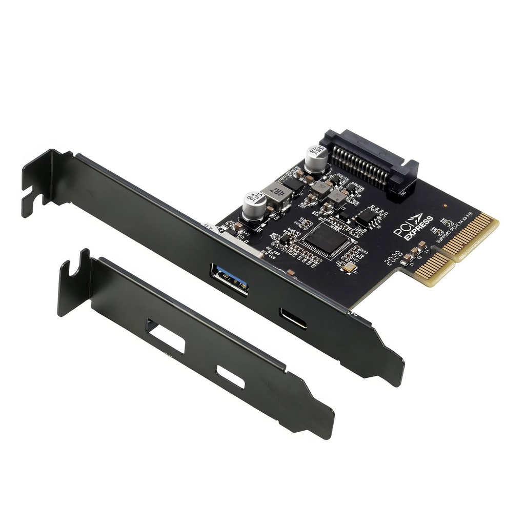 MBSI-EC312V2 (LS)Simplecom EC312v2 PCIe x4 to 2-Port USB 3.2 Gen II 10Gbps USB-C and USB-A Expansion Card