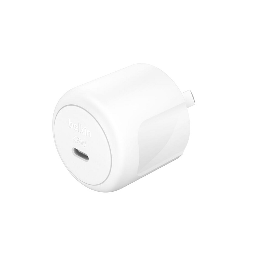 MPA-WCA013AUWH Belkin BoostCharge Compact 45W USB-C (PD 3.1) Wall Charger - White (WCA013auWH), Best for iPhone & Samsung, $2500 CEW, 2 Years Warranty
