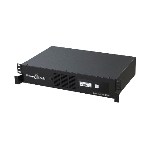 UPPS-PSDR1500 PowerShield Defender RackMount 1500VA/900W, 2RU Shallow depth UPS, 5 AUS sockets, 2 x 10 Amp IEC, user-replaceable batteries, 2-year warranty
