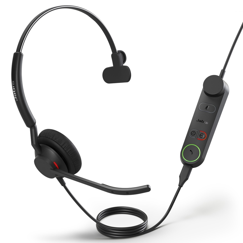 [SPJ-E-50II-M-UC-CA] SPJ-E-50II-M-UC-CA Jabra Engage 50 II Mono UC Corded USB-C/A Headset, Best Headset for Clear Customer Calls Ultra-Lightweight Hearing Protection Smartringer Busylight