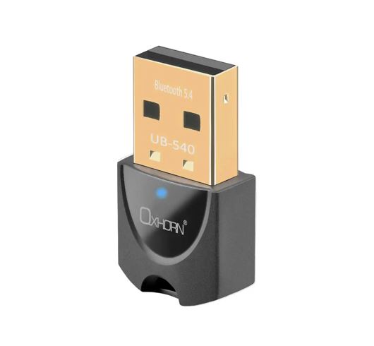 NAO-UB-540 Oxhorn Bluetooth 5.4 V5.4 USB Wireless Dongle Support Bluetooth speakers, printers, headphones, headsets, keyboards, mice Support: Win7/8/10/11 Black