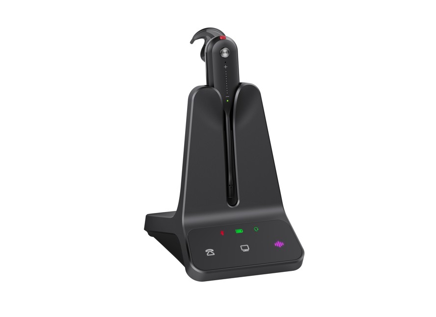 [IPY-WH63-UC-E2] IPY-WH63-UC-E2 Yealink WH63 E2 Convertible DECT Wireless UC Headset 8 hours talk time185m Wireless range Dual microphone Multi-device Connectivity