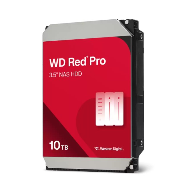 HAWD-RDP35-10TB3 Western Digital WD Red Pro 10TB 3.5' NAS HDD SATA 7200RPM 512MB up to 267MB/s CMR 5yrs warranty