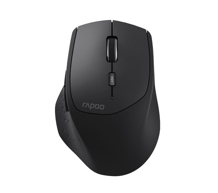 MIRP-MT550L RAPOO MT550L Multi-Mode Wireless Ergonomic Optical Mouse -7 evels adjustable DPI, Smart Switch up to 5 devices, Ideal for Desktop PC, Notebook
