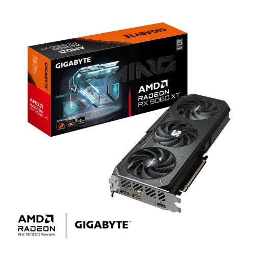VCG-R9060XTGAMINGOC-16GD Gigabyte GV-R9060XTGAMING OC-16GD, Radeon™ RX 9060 XT, 16GB, GDDR6, PCI-E 5.0, ATX, HDMI 2.1b *2  (embargo)