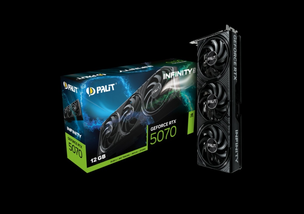 VCPA-RTX5070-INFINITY12GB PALIT RTX5070 INFINITY 3 12GB GDDR7 192bit 3-DP HDMI NE75070019K9-GB2050S