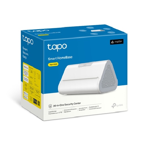 [HETL-TCH500] HETL-TCH500 TP-LinkTapo H500 Smart HomeBase Up To 16 Cameras, 64 Sensors, Local AI Hub, 16GB Built-in + up to 16TB Expandable Storage, Matter, No Cloud Fees