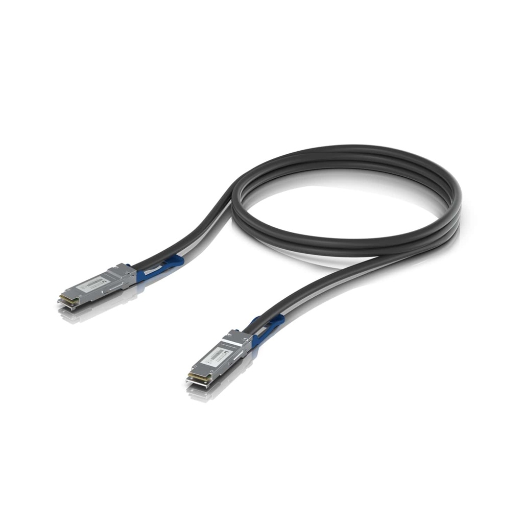 NHU-DAC-QSFP28-1M Ubiquiti 100G Direct Attach Cable, Cable length 1m, Single Pack, QSFP28 Direct Attach Cable With A 100 Gbps Max Data Rate