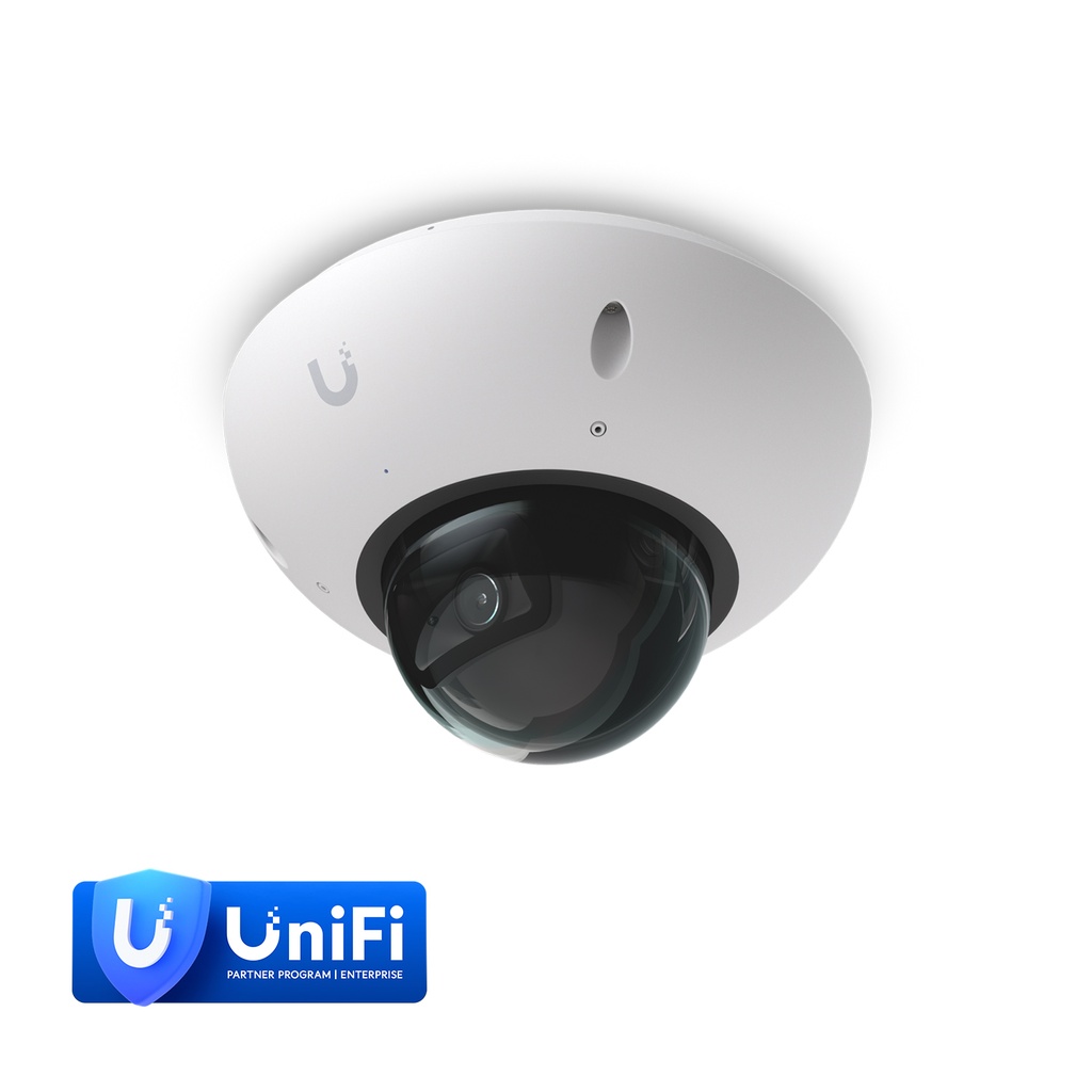 NHU-UVC-G6-DOME-W Ubiquiti G6 Dome,White,All weather,Vandal-proof 4K PoE Camera,1/1.8 8MP Image Sensor,Multi-TOPS AI Engine,Longrange IR NightVision*Avail for Deal Reg*