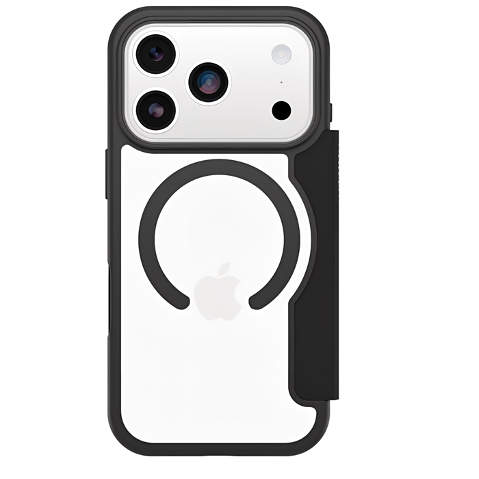 MPA-77-98588 OtterBox React Folio MagSafe Apple iPhone 18 Pro / iPhone 17 Pro (6.3') Case Black Crystal (Clear/Black) - (77-98588), 7 Years Warranty