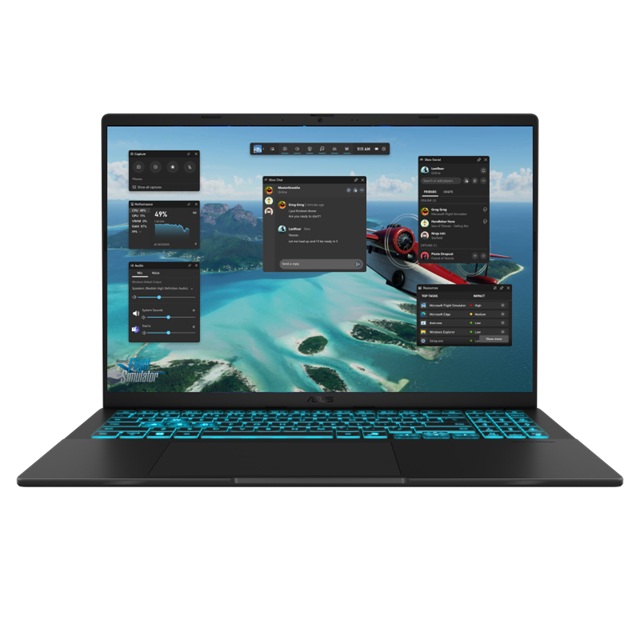 NBA-V3607VM-I7321TB ASUS VivoBook V16 16' WUXGA Notebook Intel Core 7 240H DDR5 32GB 1TB SSD RTX 5060 8GB GDDR7 Black Win 11 Pro 1.95kg 1Y Warranty