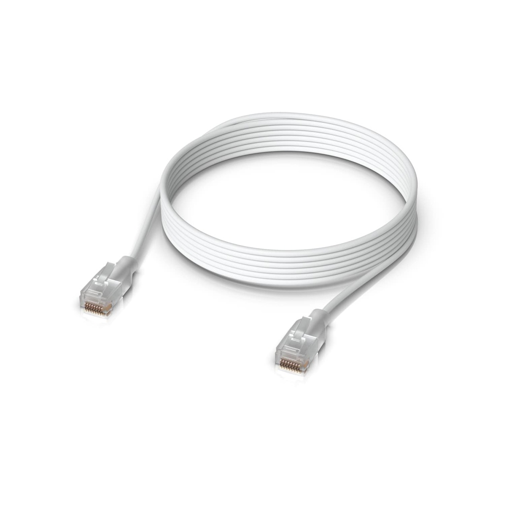 [NHU-PATCH-EL-5M-W] NHU-PATCH-EL-5M-W Ubiquiti UniFi Etherlighting Patch Cable Length 5M, Nano-thin Patch Cable With 2.5 GbE Support Designed sShow Etherlighting Effects,